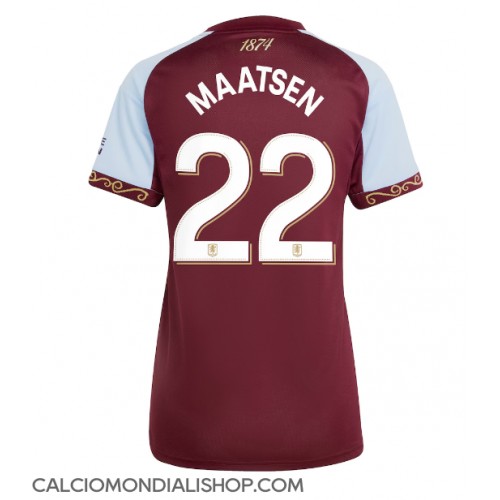 Maglie da calcio Aston Villa Ian Maatsen #22 Prima Maglia Femminile 2025-26 Manica Corta